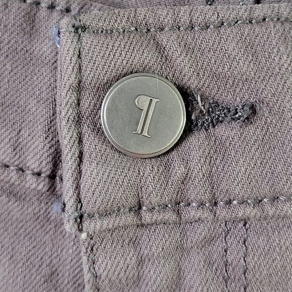 Anthropologie Pilcro Letterpress Skin Jeans Size 26 28X29 Gray Zip Ankle - Picture 3 of 13